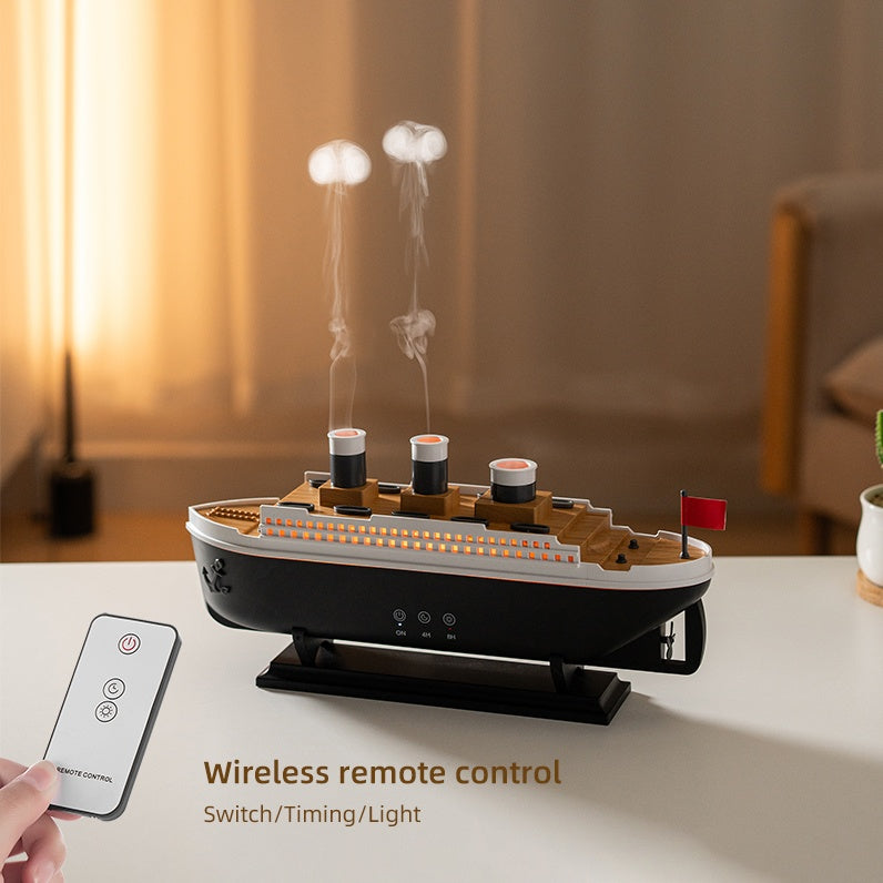 🚢✨ Steamship LED Aromatherapy Diffuser